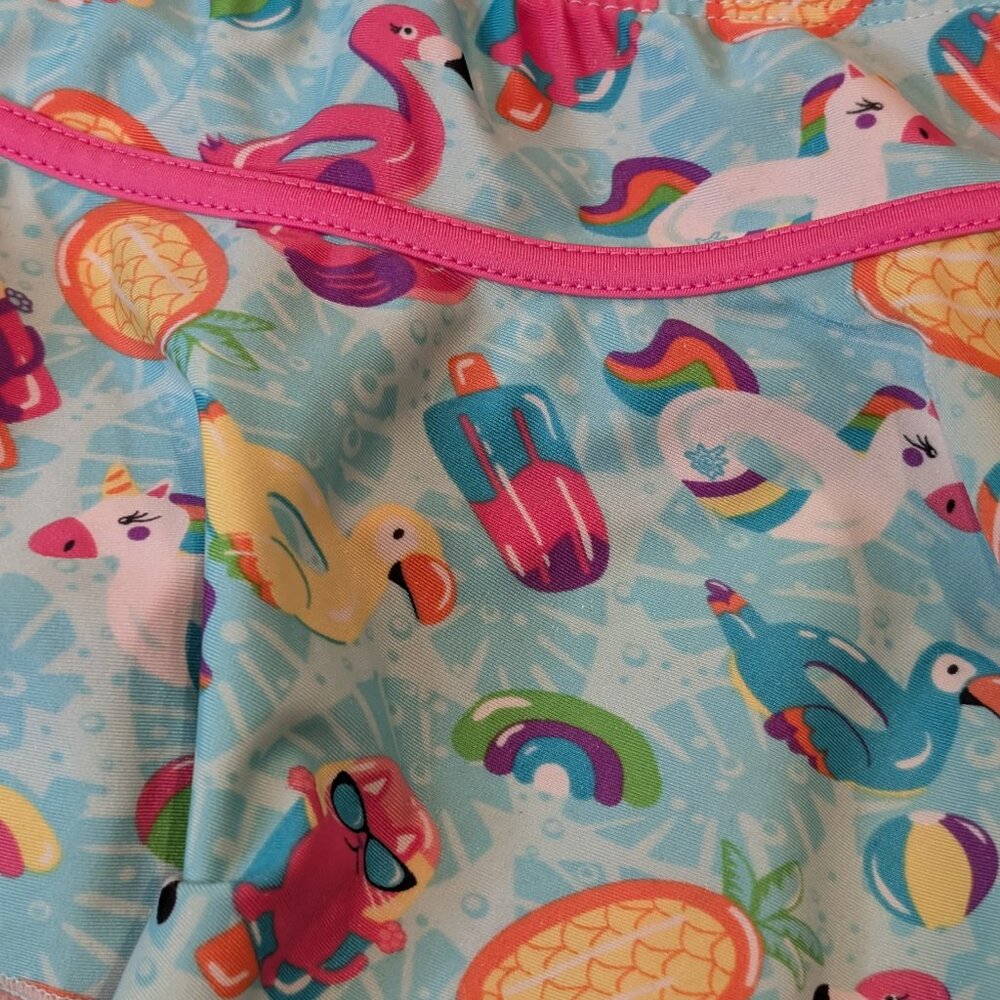 UV Skins, 3 Piece Swim Set w/Hat, Sz 5 - Picture 6 of 11